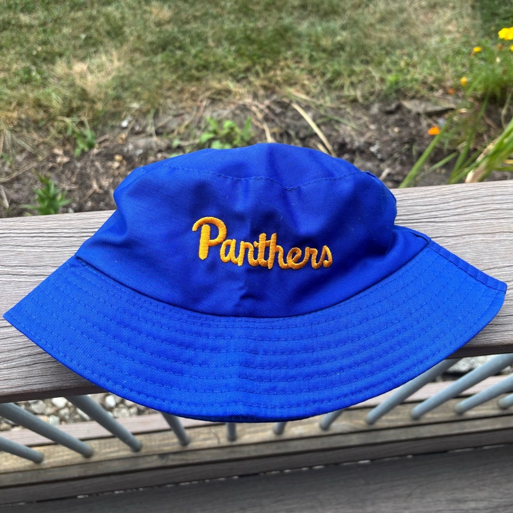 Blue Pitt Bucket Hat with Panthers Embroidery